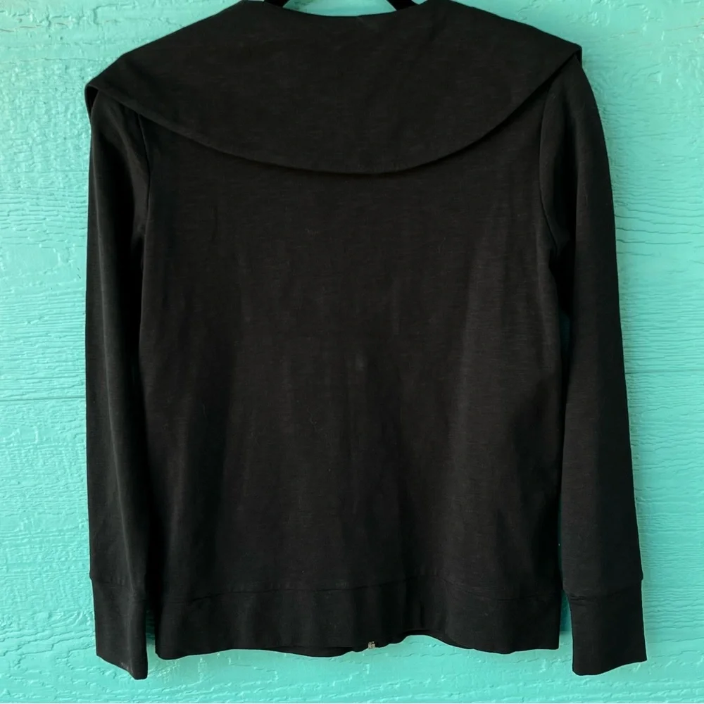 JOIE SOFT BLACK ZIP UP SWEATSHIRT SIZE XS NEW WITH TAGS RETAIL $188.